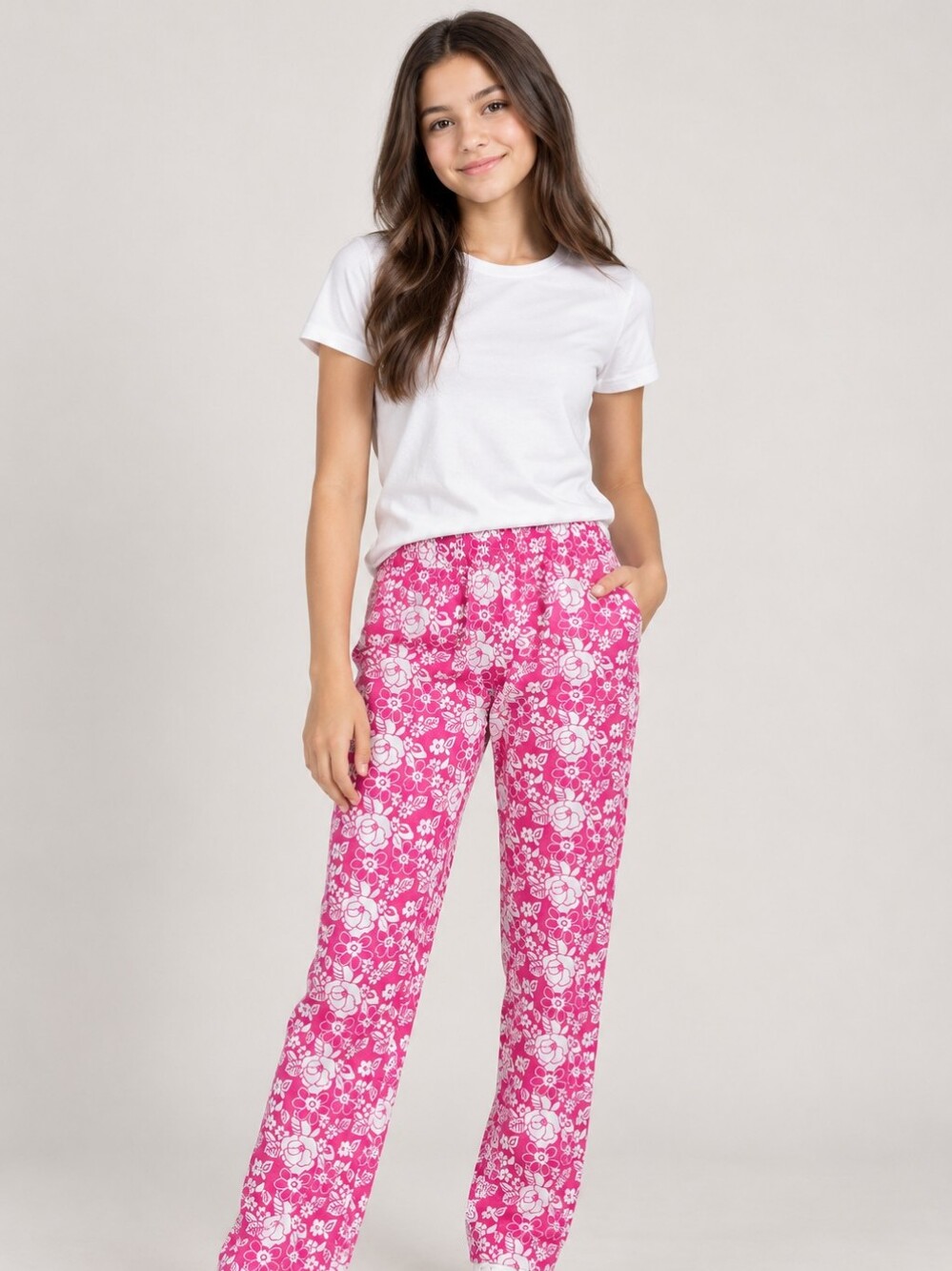 GAP Kids Pink Floral Pajama Pants